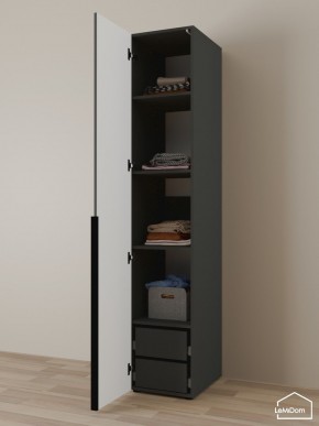 Шкаф Linnea MHR-1-4 2050х400х510 (Графит-М 11.1.25) в Ноябрьске - noyabrsk.ok-mebel.com | фото 5