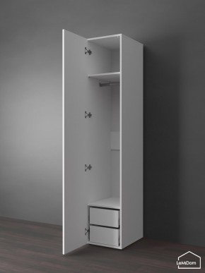 Шкаф Linnea MHR-1PO-3 2050х400х510 (Белый-М 11.1.2) в Ноябрьске - noyabrsk.ok-mebel.com | фото 4