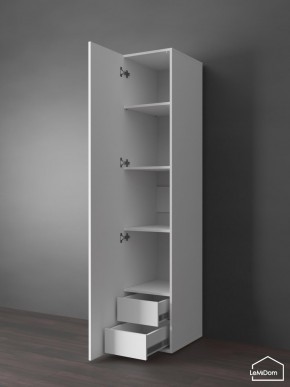 Шкаф Linnea MHR-1PO-4 2050х400х510 (Белый-М 11.1.2) в Ноябрьске - noyabrsk.ok-mebel.com | фото 4