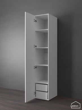 Шкаф Linnea MHR-1PO-4 2050х400х510 (Белый-М 11.1.2) в Ноябрьске - noyabrsk.ok-mebel.com | фото 5