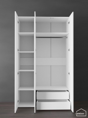 Шкаф Linnea MHR-3PO-2 2050х1200х510 (Белый-М 11.1.2) в Ноябрьске - noyabrsk.ok-mebel.com | фото 5