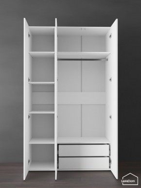 Шкаф Linnea MHR-3PO-2 2050х1200х510 (Белый-М 11.1.2) в Ноябрьске - noyabrsk.ok-mebel.com | фото 6