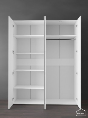 Шкаф Linnea MHR-4PO-1 2050х1600х510 (Белый-М 11.1.1) в Ноябрьске - noyabrsk.ok-mebel.com | фото 4