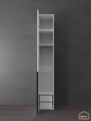 Шкаф с антресолью Linnea MHR-1A-3 2450х400х510 (Белый-М 11.1.2) в Ноябрьске - noyabrsk.ok-mebel.com | фото 5