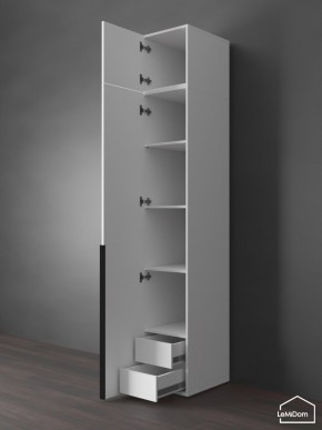 Шкаф с антресолью Linnea MHR-1A-4 2450х400х510 (Белый-М 11.1.2) в Ноябрьске - noyabrsk.ok-mebel.com | фото 5