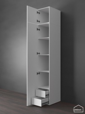Шкаф с антресолью Linnea MHR-1POA-4 2450х400х510 (Белый-М 11.1.2) в Ноябрьске - noyabrsk.ok-mebel.com | фото 5