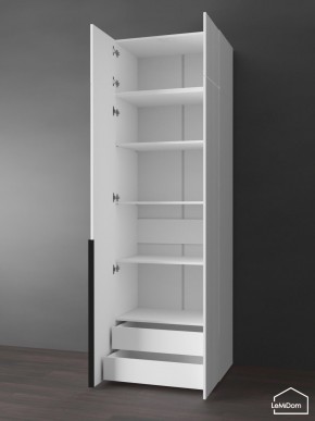 Шкаф с антресолью Linnea MHR-2A-4 2450х800х510 (Белый-М 11.1.1) в Ноябрьске - noyabrsk.ok-mebel.com | фото 5