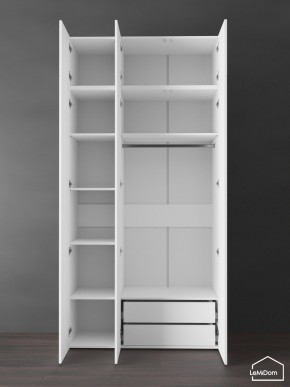 Шкаф с антресолью Linnea MHR-3POA-2 2450х1200х510 (Белый-М 11.1.2) в Ноябрьске - noyabrsk.ok-mebel.com | фото 6