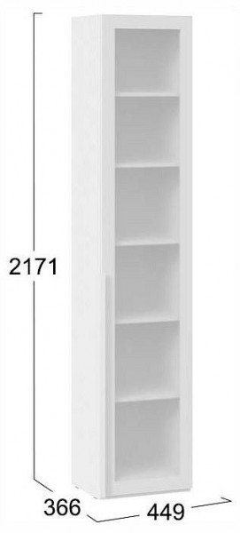 Шкаф-витрина Порто СМ-393.07.213 в Ноябрьске - noyabrsk.ok-mebel.com | фото 4