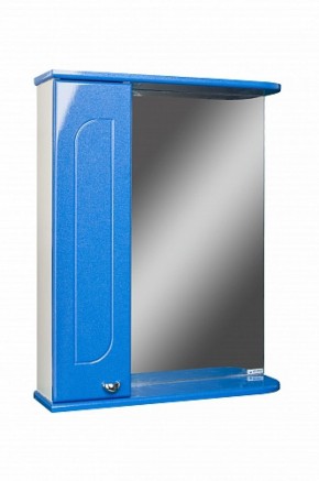 Шкаф-зеркало Радуга Синий металлик 55 левый АЙСБЕРГ (DA1129HZR) в Ноябрьске - noyabrsk.ok-mebel.com | фото