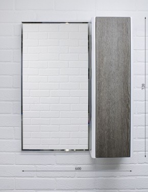 Шкаф-зеркало Uno 60 Дуб серый левый/правый Домино (DU1503HZ) в Ноябрьске - noyabrsk.ok-mebel.com | фото 7