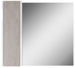 Шкаф-зеркало Uno 80 Дуб серый левый/правый Домино (DU1504HZ) в Ноябрьске - noyabrsk.ok-mebel.com | фото 2
