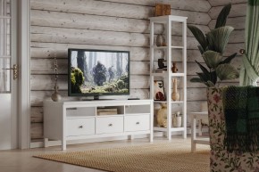 Стеллаж 420 Кантри, массив сосны, цвет белый в Ноябрьске - noyabrsk.ok-mebel.com | фото 4