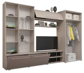 Стенка Монако МДФ в Ноябрьске - noyabrsk.ok-mebel.com | фото 2