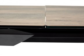 Стол CREMONA 180 KL-61 Под дерево, итальянская керамика / черный каркас, ®DISAUR в Ноябрьске - noyabrsk.ok-mebel.com | фото 4