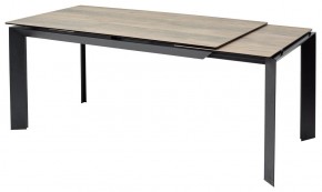 Стол CREMONA 180 KL-61 Под дерево, итальянская керамика / черный каркас, ®DISAUR в Ноябрьске - noyabrsk.ok-mebel.com | фото 7