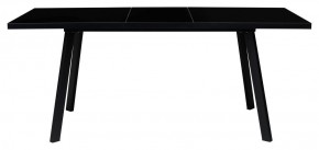 Стол ФИН 120 Черный, стекло/ Черный каркас М-City в Ноябрьске - noyabrsk.ok-mebel.com | фото 1