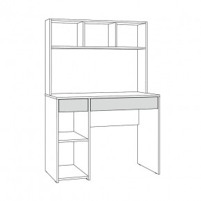 Стол компьютерный 12.77 F Комфорт (Дуб Золотой CRAFT) в Ноябрьске - noyabrsk.ok-mebel.com | фото 2