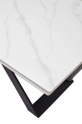 Стол LIVORNO 180 MATT WHITE MARBLE SOLID CERAMIC / BLACK, ®DISAUR в Ноябрьске - noyabrsk.ok-mebel.com | фото 9