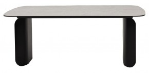 Стол NORD 200 TL-102 Бежевый мрамор, испанская керамика / черный каркас, ®DISAUR в Ноябрьске - noyabrsk.ok-mebel.com | фото 4
