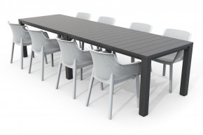 Стол раскладной Джули (Julie Double table 2 configurations) Графит в Ноябрьске - noyabrsk.ok-mebel.com | фото 7