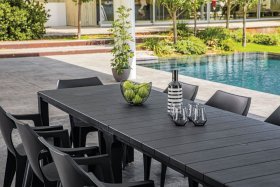 Стол раскладной Джули (Julie Double table 2 configurations) Графит в Ноябрьске - noyabrsk.ok-mebel.com | фото 8