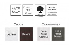 Стол раскладной Ялта-2 (опоры массив резной) в Ноябрьске - noyabrsk.ok-mebel.com | фото 4