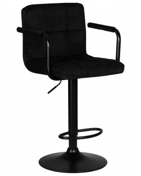 Стул барный DOBRIN KRUGER ARM BLACK, черный вельвет (LAR-E2041-52) в Ноябрьске - noyabrsk.ok-mebel.com | фото