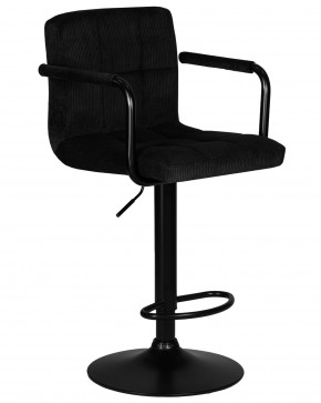 Стул барный DOBRIN KRUGER ARM BLACK, черный вельвет (LAR-E2041-52) в Ноябрьске - noyabrsk.ok-mebel.com | фото 2