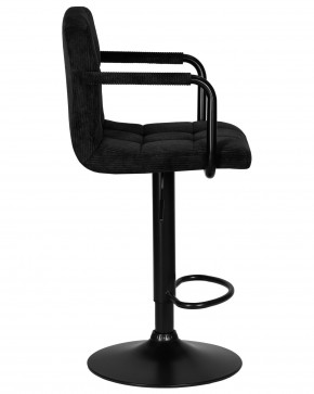 Стул барный DOBRIN KRUGER ARM BLACK, черный вельвет (LAR-E2041-52) в Ноябрьске - noyabrsk.ok-mebel.com | фото 3