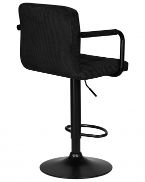 Стул барный DOBRIN KRUGER ARM BLACK, черный вельвет (LAR-E2041-52) в Ноябрьске - noyabrsk.ok-mebel.com | фото 4