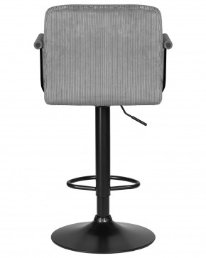 Стул барный DOBRIN KRUGER ARM BLACK, серый вельвет (LAR-E2041-25) в Ноябрьске - noyabrsk.ok-mebel.com | фото 5