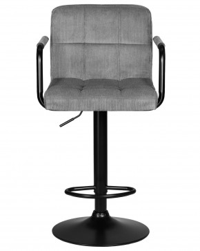 Стул барный DOBRIN KRUGER ARM BLACK, серый вельвет (LAR-E2041-25) в Ноябрьске - noyabrsk.ok-mebel.com | фото 6