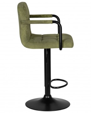 Стул барный DOBRIN KRUGER ARM BLACK, зеленый вельвет (LAR-E2041-7) в Ноябрьске - noyabrsk.ok-mebel.com | фото 3