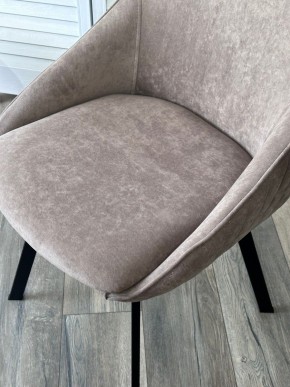 Стул CASA, 360 град. поворот. B5 Капучино, велюр / черный каркас,М-City в Ноябрьске - noyabrsk.ok-mebel.com | фото 3