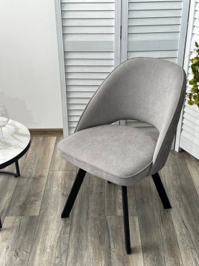 Стул DUNA 360 град. поворот. B22 Серый, велюр / черный каркас, М-City в Ноябрьске - noyabrsk.ok-mebel.com | фото 8