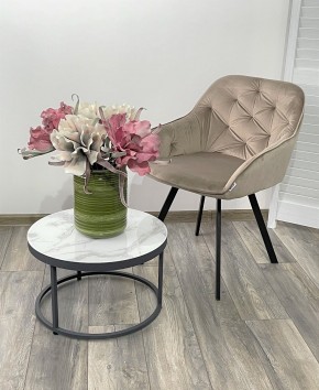 Стул GALE 360 град. поворот. BLUVEL-40 BEIGE, велюр/ черный каркас, М-City в Ноябрьске - noyabrsk.ok-mebel.com | фото 2