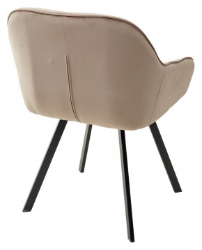 Стул GALE 360 град. поворот. BLUVEL-40 BEIGE, велюр/ черный каркас, М-City в Ноябрьске - noyabrsk.ok-mebel.com | фото 4