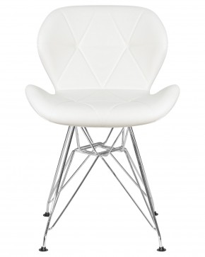 Стул обеденный DOBRIN BUTTERFLY CHROME, ножки хром, цвет белый в Ноябрьске - noyabrsk.ok-mebel.com | фото 6