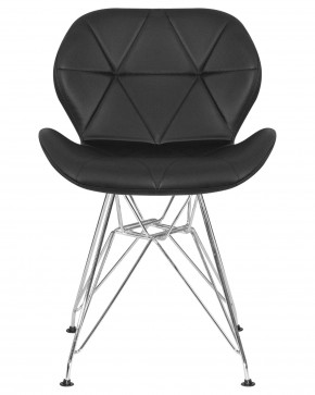 Стул обеденный DOBRIN BUTTERFLY CHROME, ножки хром, цвет чёрный в Ноябрьске - noyabrsk.ok-mebel.com | фото 7
