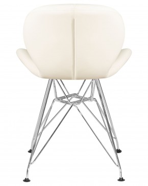 Стул обеденный DOBRIN BUTTERFLY CHROME, ножки хром, цвет кремовый в Ноябрьске - noyabrsk.ok-mebel.com | фото 5