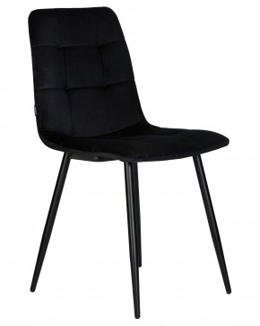 Стул обеденный DOBRIN CHILLY, Черный Holland 75, основание черное в Ноябрьске - noyabrsk.ok-mebel.com | фото 3