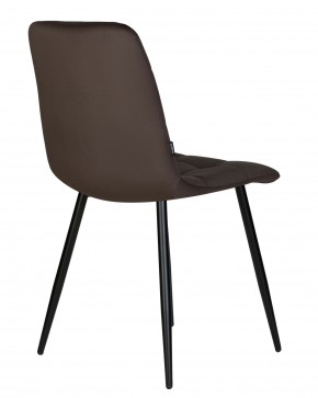 Стул обеденный DOBRIN CHILLY, Эспрессо Holland 74, основание черное в Ноябрьске - noyabrsk.ok-mebel.com | фото 5
