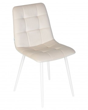 Стул обеденный DOBRIN CHILLY, Кремовый Holland 05, основание белое в Ноябрьске - noyabrsk.ok-mebel.com | фото 8
