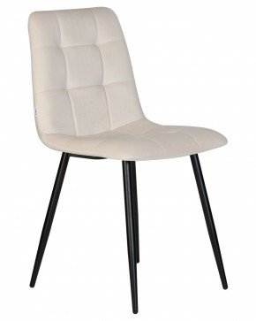 Стул обеденный DOBRIN CHILLY, Кремовый Holland 05, основание черное в Ноябрьске - noyabrsk.ok-mebel.com | фото 3