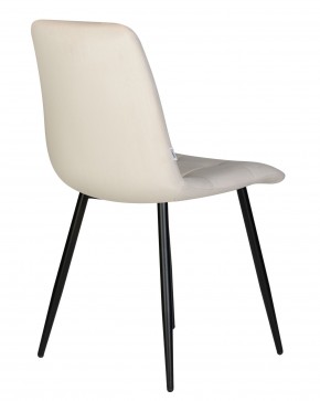 Стул обеденный DOBRIN CHILLY, Кремовый Holland 05, основание черное в Ноябрьске - noyabrsk.ok-mebel.com | фото 5