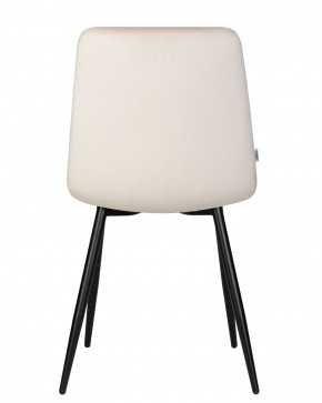 Стул обеденный DOBRIN CHILLY, Кремовый Holland 05, основание черное в Ноябрьске - noyabrsk.ok-mebel.com | фото 6