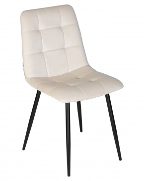 Стул обеденный DOBRIN CHILLY, Кремовый Holland 05, основание черное в Ноябрьске - noyabrsk.ok-mebel.com | фото 8