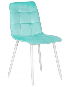 Стул обеденный DOBRIN CHILLY, Мятный Holland 50, основание черное в Ноябрьске - noyabrsk.ok-mebel.com | фото