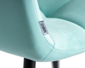 Стул обеденный DOBRIN CHILLY, Мятный Holland 50, основание черное в Ноябрьске - noyabrsk.ok-mebel.com | фото 10